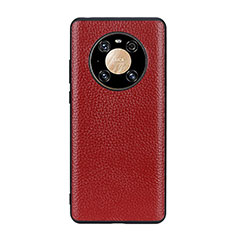Handyhülle Hülle Luxus Leder Schutzhülle B02H für Huawei Mate 40 Rot