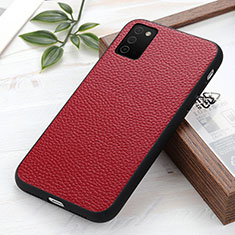 Handyhülle Hülle Luxus Leder Schutzhülle B02H für Samsung Galaxy A02s Rot