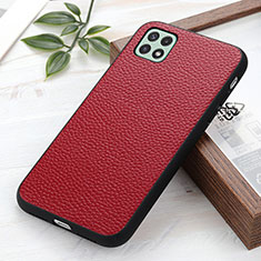 Handyhülle Hülle Luxus Leder Schutzhülle B02H für Samsung Galaxy F42 5G Rot