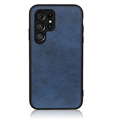 Handyhülle Hülle Luxus Leder Schutzhülle B03H für Samsung Galaxy S21 Ultra 5G Blau