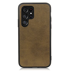 Handyhülle Hülle Luxus Leder Schutzhülle B03H für Samsung Galaxy S21 Ultra 5G Grün