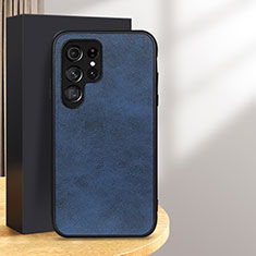 Handyhülle Hülle Luxus Leder Schutzhülle B03H für Samsung Galaxy S24 Ultra 5G Blau