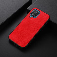 Handyhülle Hülle Luxus Leder Schutzhülle B05H für Samsung Galaxy A12 Nacho Rot