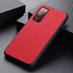 Handyhülle Hülle Luxus Leder Schutzhülle B05H für Samsung Galaxy S20 FE 5G Rot
