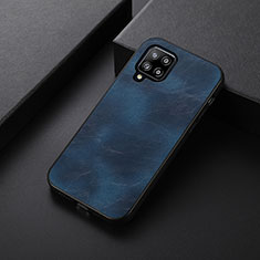 Handyhülle Hülle Luxus Leder Schutzhülle B06H für Samsung Galaxy A42 5G Blau
