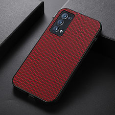 Handyhülle Hülle Luxus Leder Schutzhülle B07H für Oppo Reno6 Pro 5G Rot