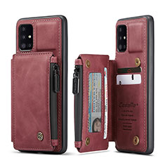 Handyhülle Hülle Luxus Leder Schutzhülle C01S für Samsung Galaxy A51 5G Rot