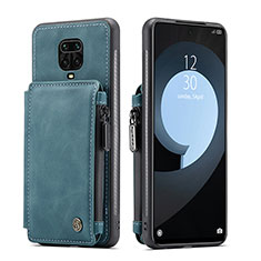 Handyhülle Hülle Luxus Leder Schutzhülle C01S für Xiaomi Poco M2 Pro Blau