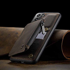 Handyhülle Hülle Luxus Leder Schutzhülle C03S für Samsung Galaxy S22 5G Braun
