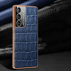 Handyhülle Hülle Luxus Leder Schutzhülle C09 für Samsung Galaxy S21 5G Blau