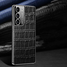 Handyhülle Hülle Luxus Leder Schutzhülle C09 für Samsung Galaxy S21 5G Schwarz