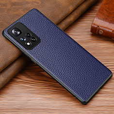 Handyhülle Hülle Luxus Leder Schutzhülle DL1 für Xiaomi Poco X4 NFC Blau