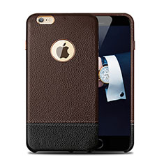 Handyhülle Hülle Luxus Leder Schutzhülle für Apple iPhone 6 Plus Braun