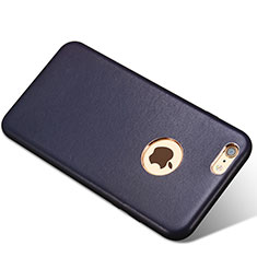 Handyhülle Hülle Luxus Leder Schutzhülle für Apple iPhone 6S Blau