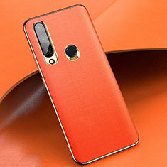 Handyhülle Hülle Luxus Leder Schutzhülle für Huawei Enjoy 10 Plus Orange