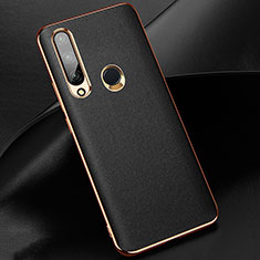 Handyhülle Hülle Luxus Leder Schutzhülle für Huawei Enjoy 10 Plus Schwarz