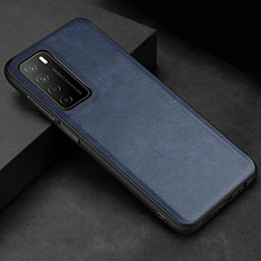 Handyhülle Hülle Luxus Leder Schutzhülle für Huawei Honor Play4 5G Blau
