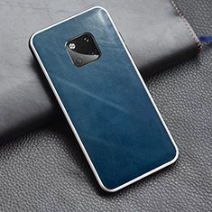 Handyhülle Hülle Luxus Leder Schutzhülle für Huawei Mate 20 Pro Blau
