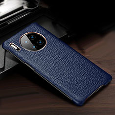 Handyhülle Hülle Luxus Leder Schutzhülle für Huawei Mate 30 Pro 5G Blau