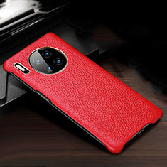 Handyhülle Hülle Luxus Leder Schutzhülle für Huawei Mate 30E Pro 5G Rot