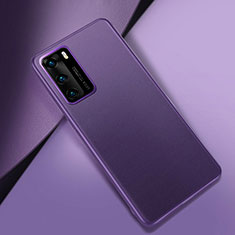 Handyhülle Hülle Luxus Leder Schutzhülle für Huawei P40 Violett