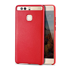 Handyhülle Hülle Luxus Leder Schutzhülle für Huawei P9 Plus Rot