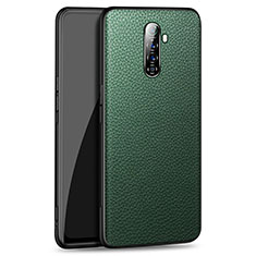 Handyhülle Hülle Luxus Leder Schutzhülle für Oppo Reno Ace Grün