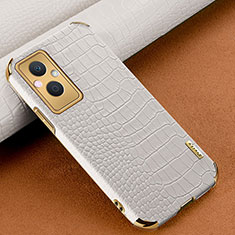 Handyhülle Hülle Luxus Leder Schutzhülle für Oppo Reno7 Lite 5G Weiß