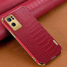 Handyhülle Hülle Luxus Leder Schutzhülle für Oppo Reno7 Pro 5G Rot