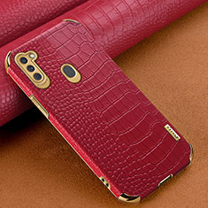 Handyhülle Hülle Luxus Leder Schutzhülle für Samsung Galaxy A11 Rot