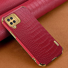 Handyhülle Hülle Luxus Leder Schutzhülle für Samsung Galaxy A12 Nacho Rot
