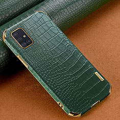 Handyhülle Hülle Luxus Leder Schutzhülle für Samsung Galaxy A51 4G Grün
