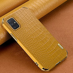 Handyhülle Hülle Luxus Leder Schutzhülle für Samsung Galaxy A71 4G A715 Gelb