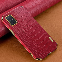 Handyhülle Hülle Luxus Leder Schutzhülle für Samsung Galaxy A71 5G Rot