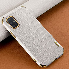 Handyhülle Hülle Luxus Leder Schutzhülle für Samsung Galaxy A71 5G Weiß