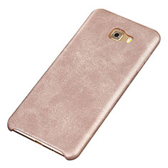 Handyhülle Hülle Luxus Leder Schutzhülle für Samsung Galaxy C9 Pro C9000 Gold