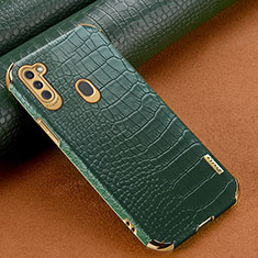 Handyhülle Hülle Luxus Leder Schutzhülle für Samsung Galaxy M11 Grün