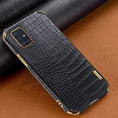 Handyhülle Hülle Luxus Leder Schutzhülle für Samsung Galaxy M40S Schwarz