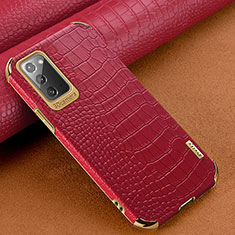 Handyhülle Hülle Luxus Leder Schutzhülle für Samsung Galaxy Note 20 5G Rot