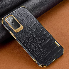 Handyhülle Hülle Luxus Leder Schutzhülle für Samsung Galaxy Note 20 5G Schwarz