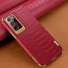 Handyhülle Hülle Luxus Leder Schutzhülle für Samsung Galaxy Note 20 Ultra 5G Rot