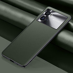 Handyhülle Hülle Luxus Leder Schutzhülle für Vivo iQOO 9 Pro 5G Armee-Grün