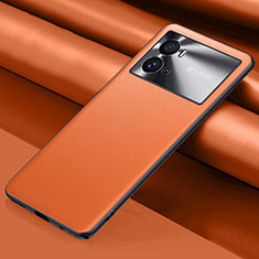 Handyhülle Hülle Luxus Leder Schutzhülle für Vivo iQOO 9 Pro 5G Orange