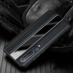 Handyhülle Hülle Luxus Leder Schutzhülle für Xiaomi Mi 10 Schwarz