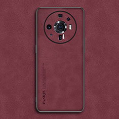 Handyhülle Hülle Luxus Leder Schutzhülle für Xiaomi Mi 12 Ultra 5G Rot