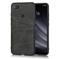 Handyhülle Hülle Luxus Leder Schutzhülle für Xiaomi Mi 8 Lite Schwarz