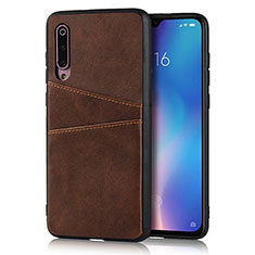 Handyhülle Hülle Luxus Leder Schutzhülle für Xiaomi Mi 9 Braun