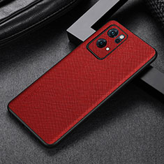Handyhülle Hülle Luxus Leder Schutzhülle GS2 für Oppo Reno7 Pro 5G Rot