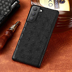 Handyhülle Hülle Luxus Leder Schutzhülle HP1 für Samsung Galaxy S22 5G Schwarz