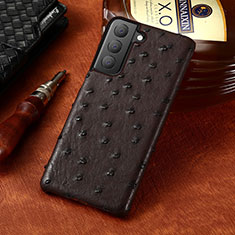 Handyhülle Hülle Luxus Leder Schutzhülle HP1 für Samsung Galaxy S23 5G Braun